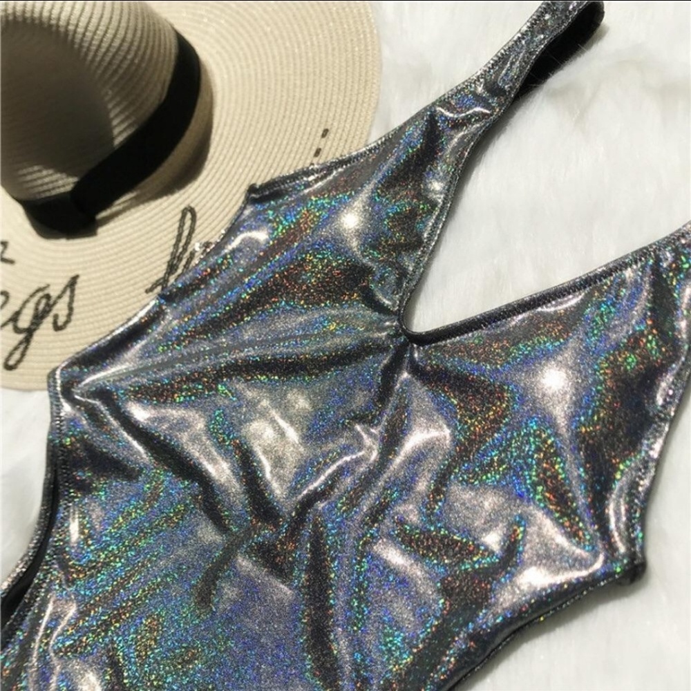 Holographic One Piece Swimsuit